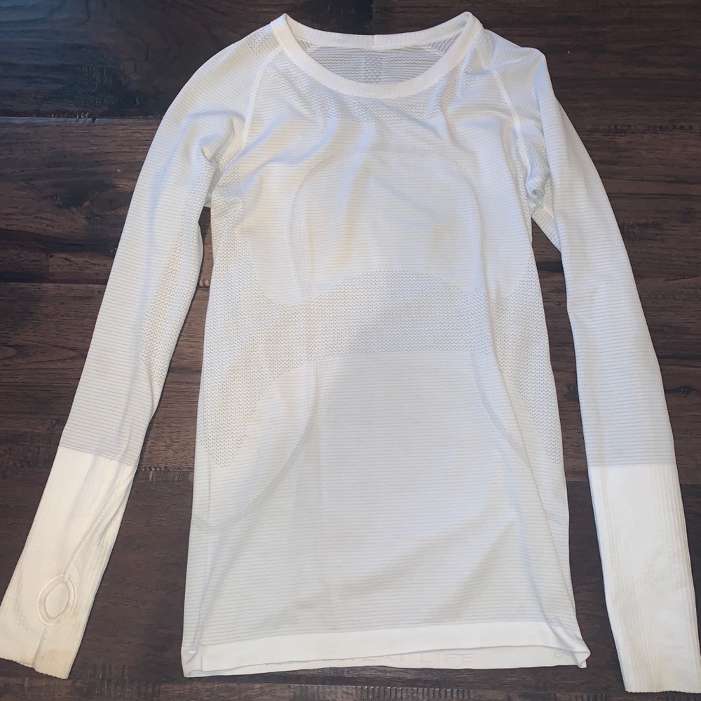 Lululemon Long Sleeve Top (White)